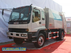 refuse compactor truck