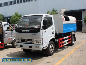 Hook Arm Lifting Garbage Truck