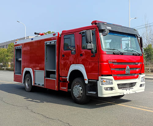 One unit of HOWO 10000L Foam Tank Fire Truck Ship to Pakistan