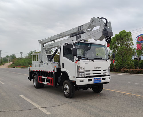 Two Units of ISUZU 4x4 18m Aerial Platform Trucks Ship To Azerbaijan