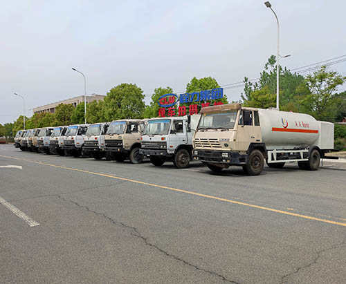 10 Units Of 12CBM LPG Filling Tanker Truck Ship To Nigeria