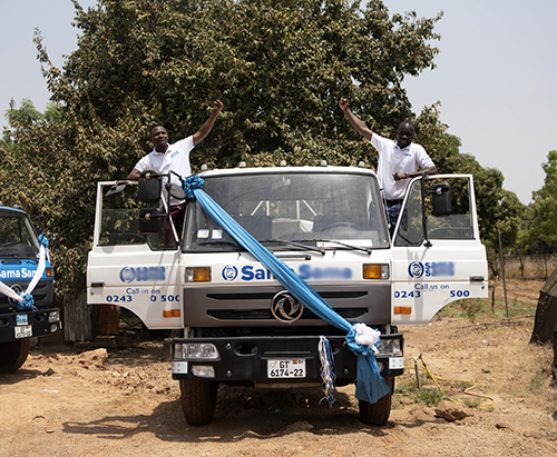 Customer in Ghana Recieved Vacuum Trucks And Water Truck From heritagetrucksolution.COM