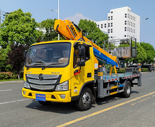 One Unit of FOTON 21m Aerial Platform Trucks Ship To Papua New Guinea