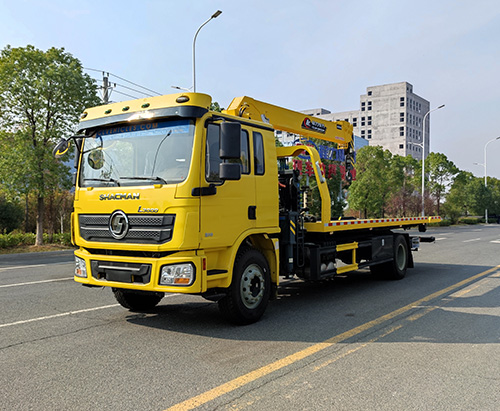 One Unit Of Wrecker Tow Truck With Crane Ship To Gabon